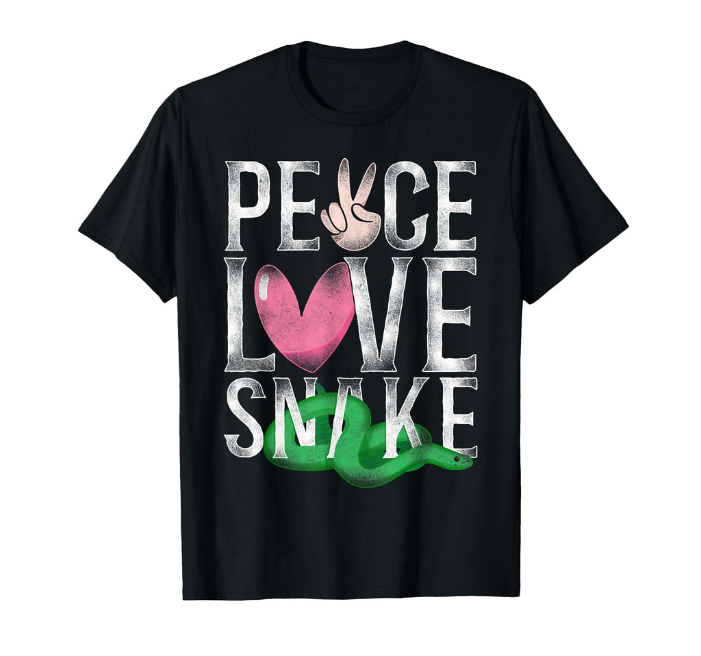 Snake Serpent Peace Love Snakes T-Shirt - Novelty Apparel Men Women - T-Shirt, Sweatshirt, Hoodie