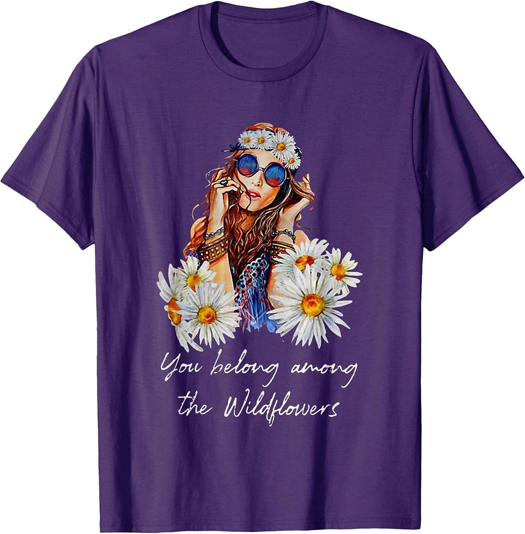 You Belong Among The Wildflowers By Merch - Adult & Kids T-Shirts, Sweatshirts & Hoodies apparel design preview 1