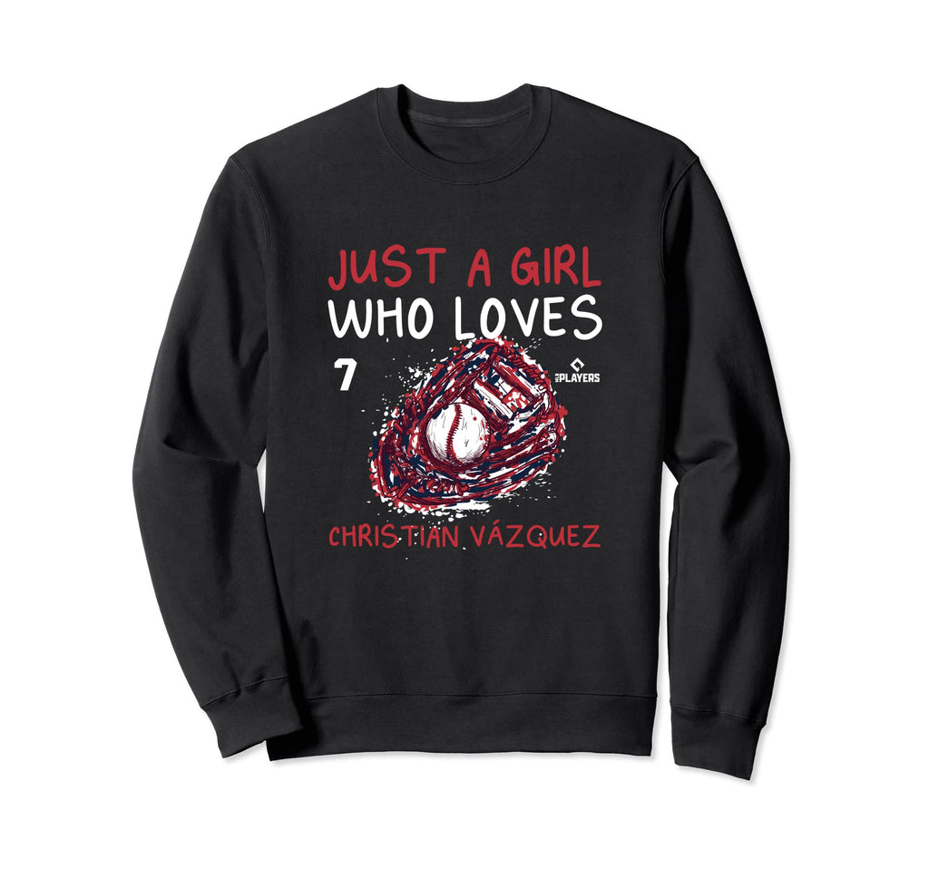 Who Loves Christian Vazquez Funny Sweatshirt - Minimalist Print Men Women - T-Shirt, Sweatshirt, Hoodie