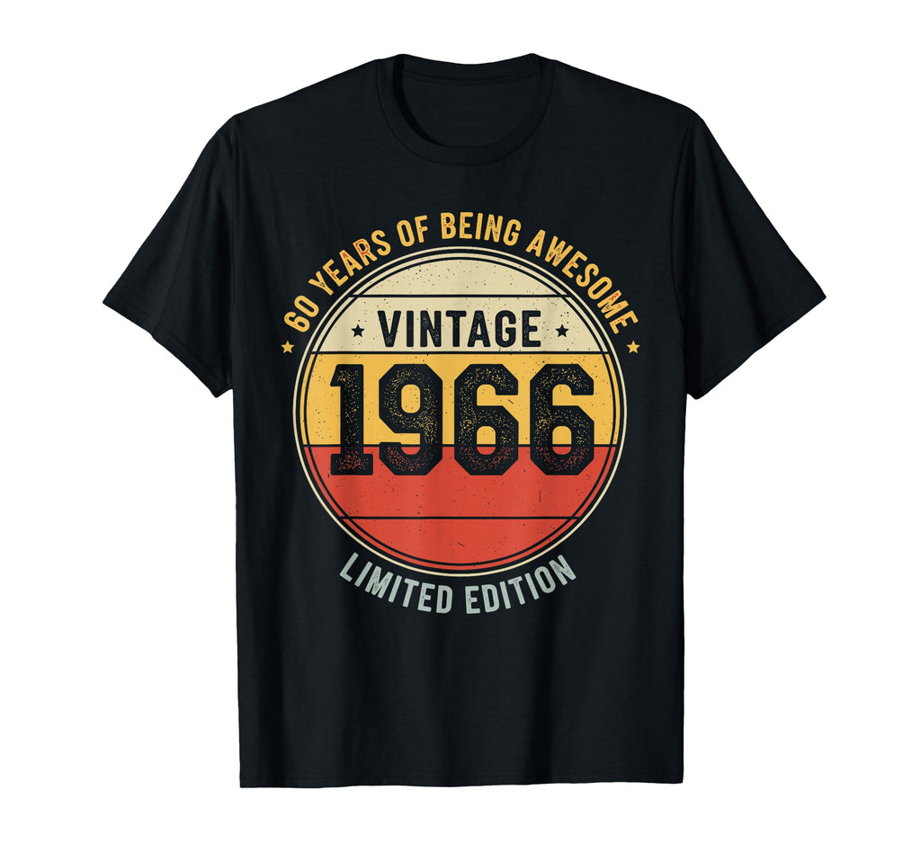 1966 60Th Birthday Rock Band T-Shirt - Fun Novelty Design Unisex - T-Shirt, Sweatshirt, Hoodie