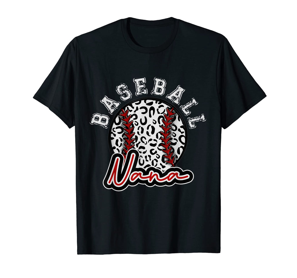 Leopard Cheetah Baseball Nana T-Shirt - Casual Everyday Wear for Adults - T-Shirt, Sweatshirt, Hoodie