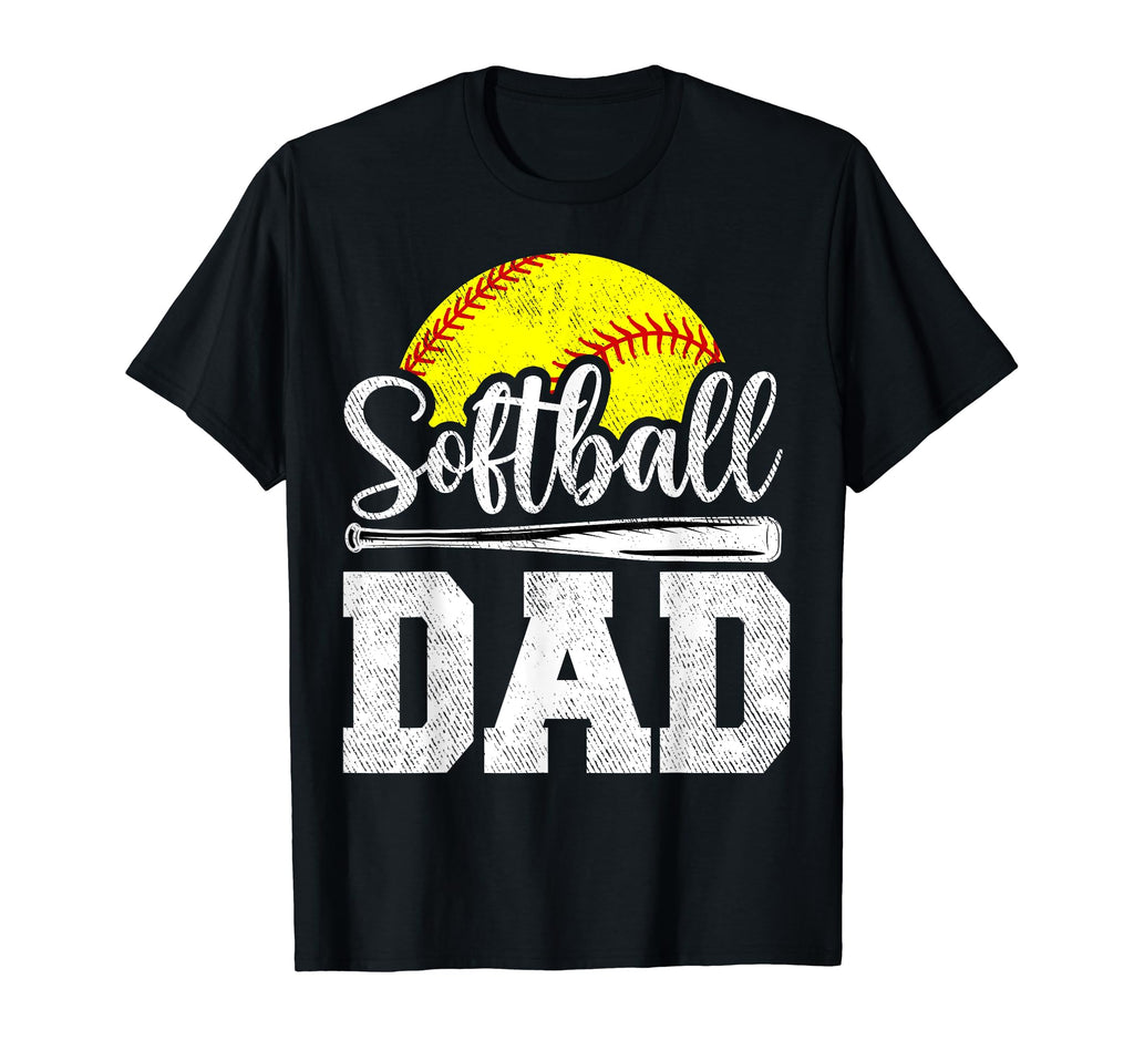 Softball Dad Softball Player Game Day T-Shirt - Unique Graphic Unisex - T-Shirt, Sweatshirt, Hoodie