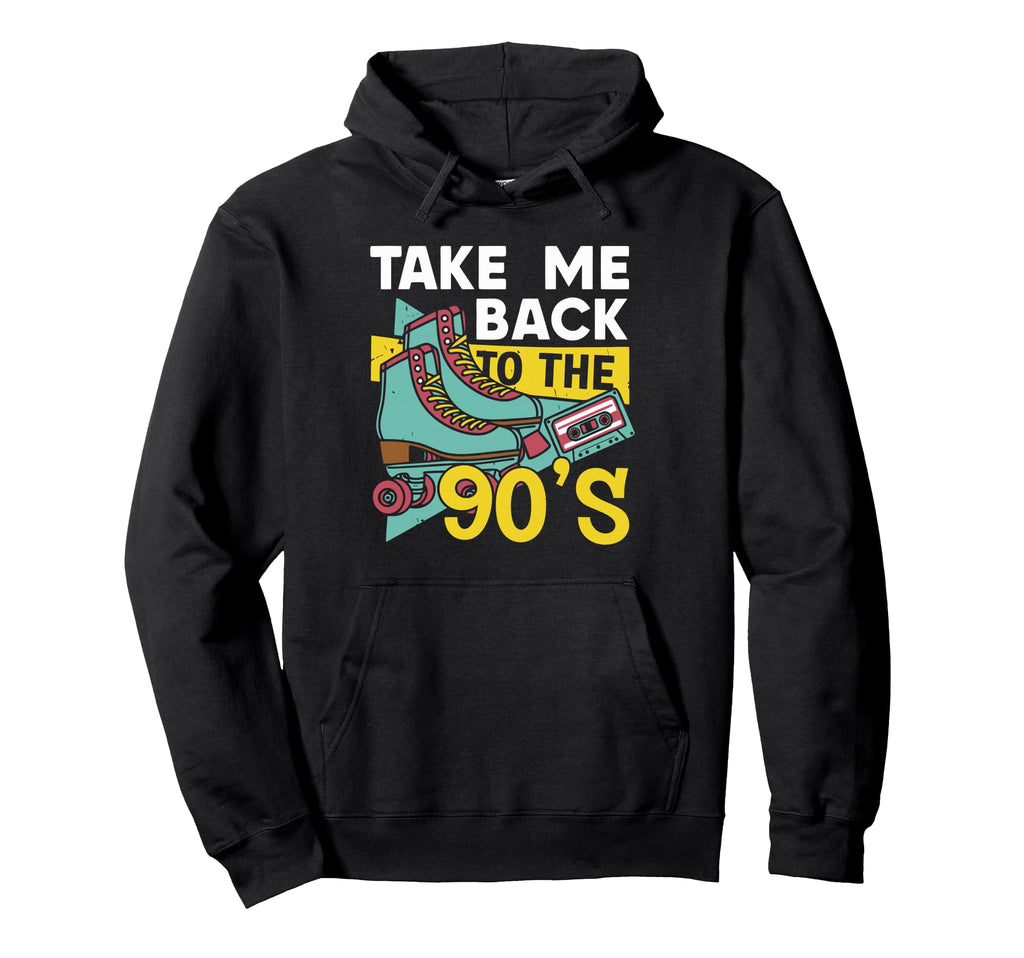 Take Me Back To 90S Roller Skates Hoodie - Unique Graphic Men Women - T-Shirt, Sweatshirt, Hoodie