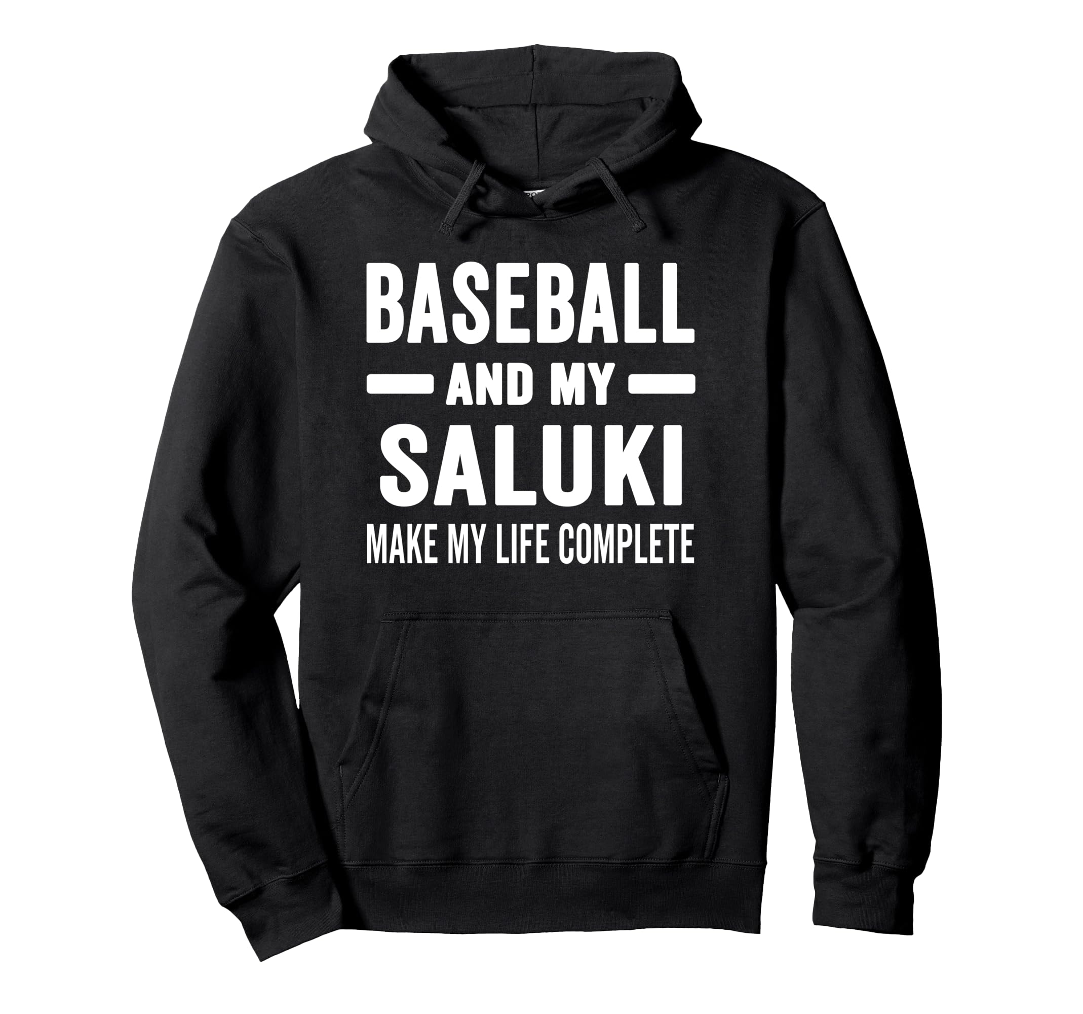 Baseball And My Saluki Mama Dog Hoodie - Casual Everyday Wear Men Women - T-Shirt, Sweatshirt, Hoodie