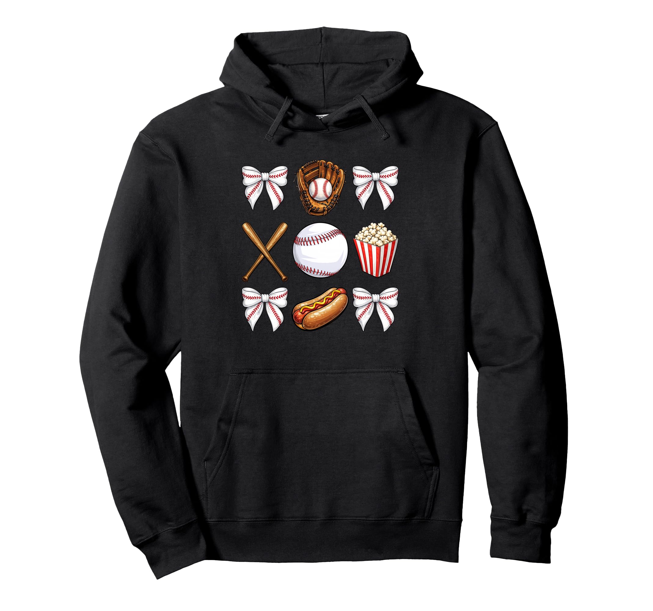 Baseball Mom Coquette Mothers Day Hoodie - Unique Graphic Men Women - T-Shirt, Sweatshirt, Hoodie