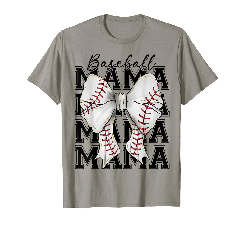 Baseball Mama Coquette Bow Mothers Day T-Shirt - Aesthetic Graphic Unisex - T-Shirt, Sweatshirt, Hoodie