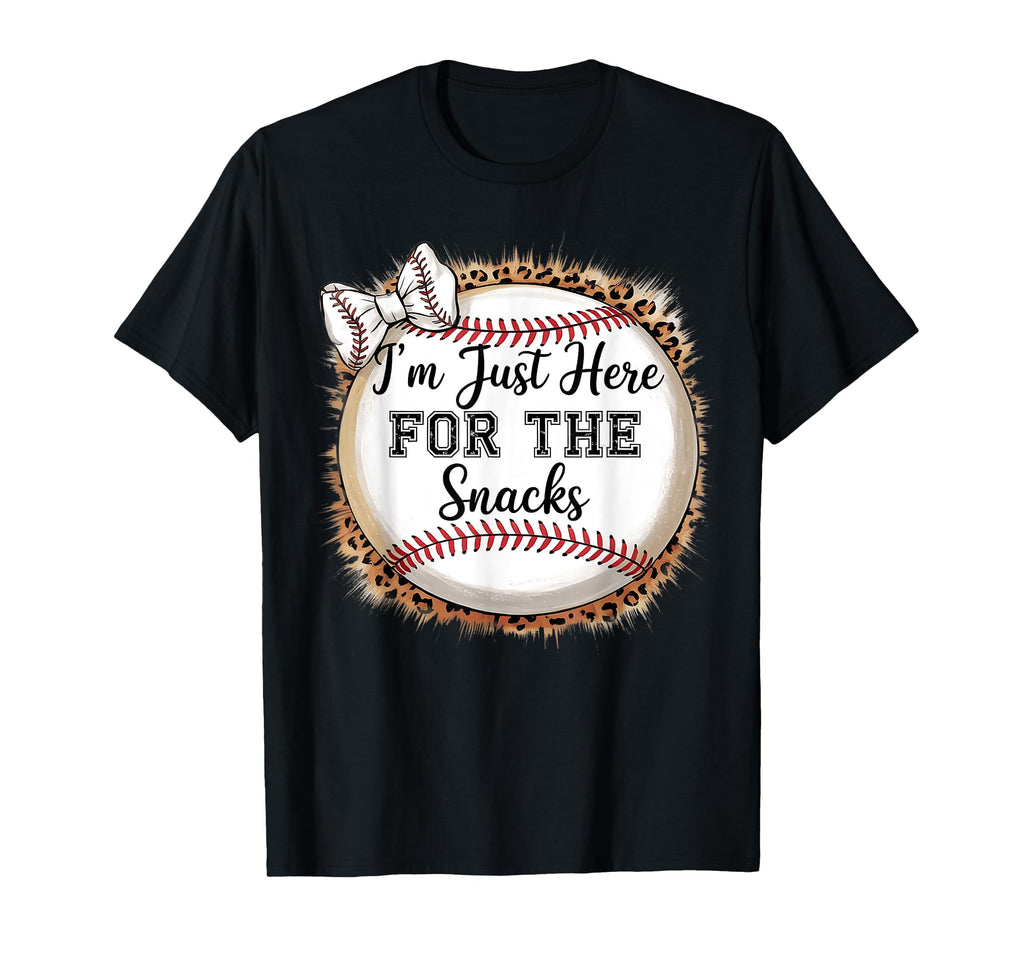 Im Just Here Snacks Baseball T-Shirt - Fun Novelty Design for Adults - T-Shirt, Sweatshirt, Hoodie