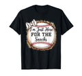 Im Just Here Snacks Baseball T-Shirt - Fun Novelty Design for Adults - T-Shirt, Sweatshirt, Hoodie