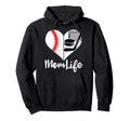 Mom Life Funny Baseball Hockey Mom Hoodie - Trendy Graphic Men Women - T-Shirt, Sweatshirt, Hoodie