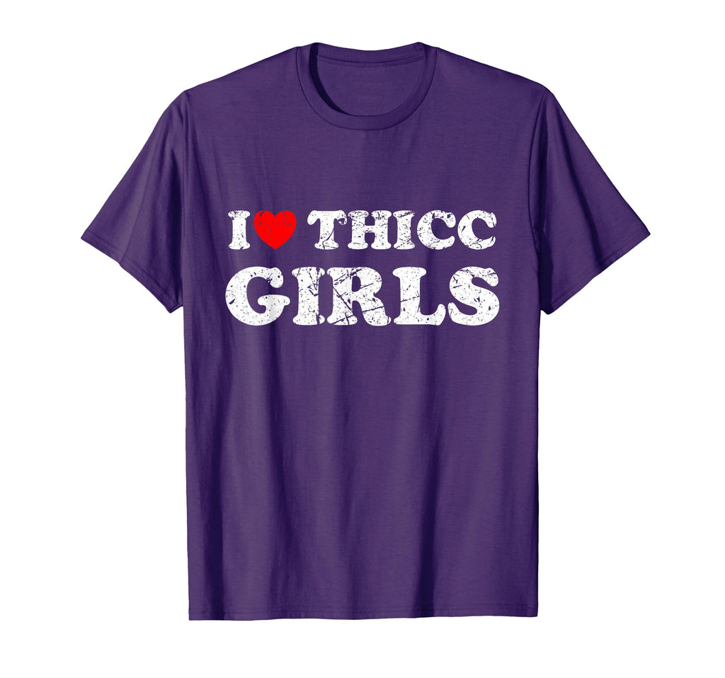 Distressed I Heart Thicc I Love Thicc T-Shirt - Trendy Graphic Men Women - T-Shirt, Sweatshirt, Hoodie