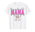 Baseball Mom Coquette Bow Checkered T-Shirt - Casual Everyday Wear Unisex - T-Shirt, Sweatshirt, Hoodie