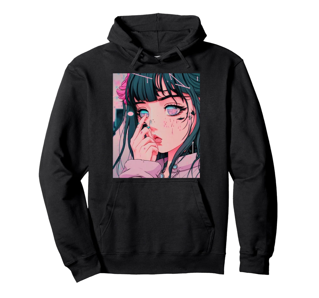 Anime Vaporwave Egirl Aesthetic Hoodie - Fun Novelty Design Unisex - T-Shirt, Sweatshirt, Hoodie