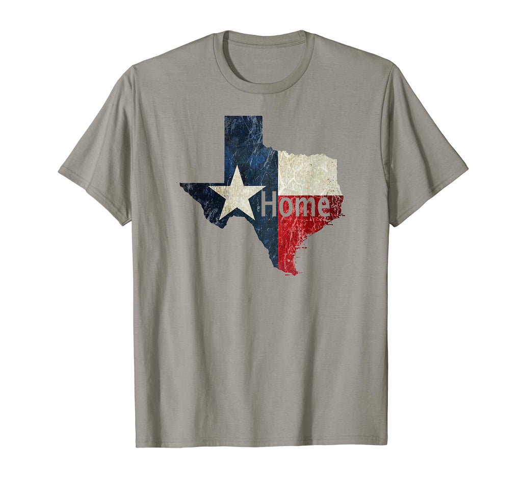 Texas Map Home Distressed T-Shirt - Minimalist Print Men Women - T-Shirt, Sweatshirt, Hoodie
