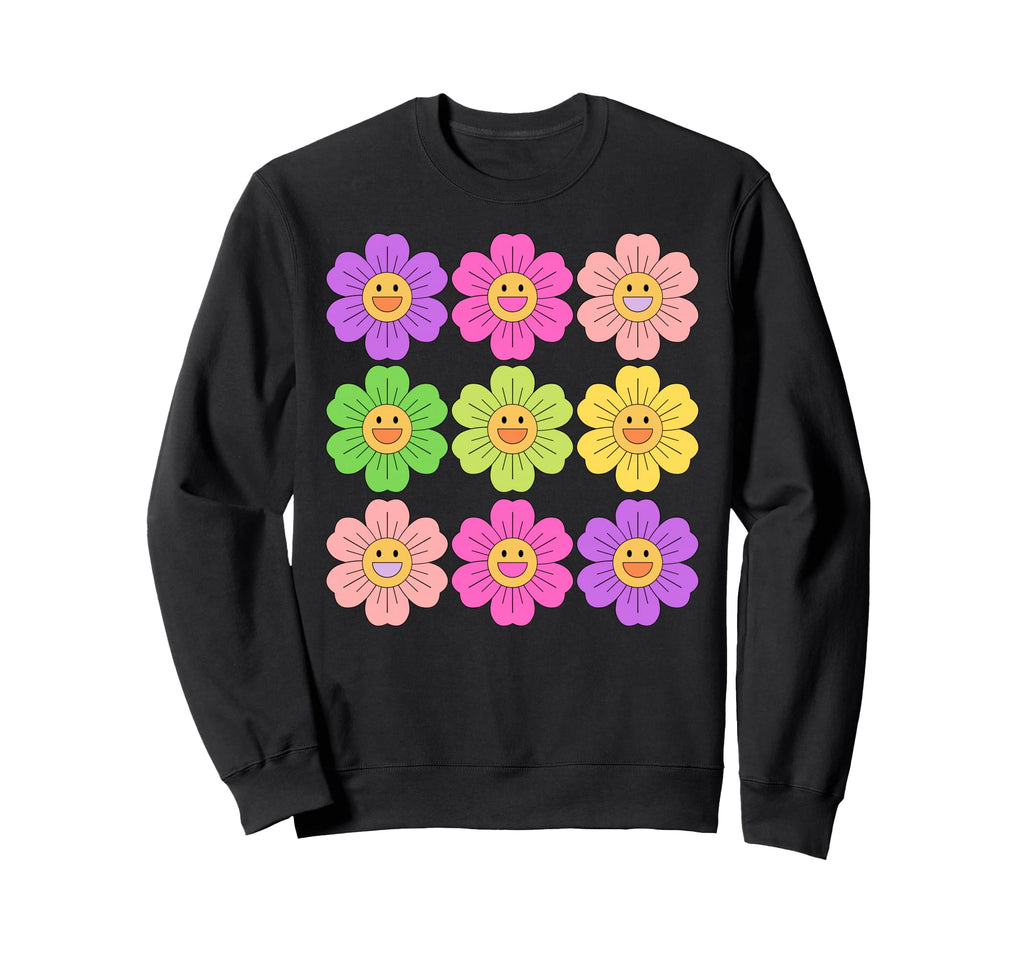Hippie Flower Power Kawaii Sweatshirt - Custom Art Print for Adults - T-Shirt, Sweatshirt, Hoodie