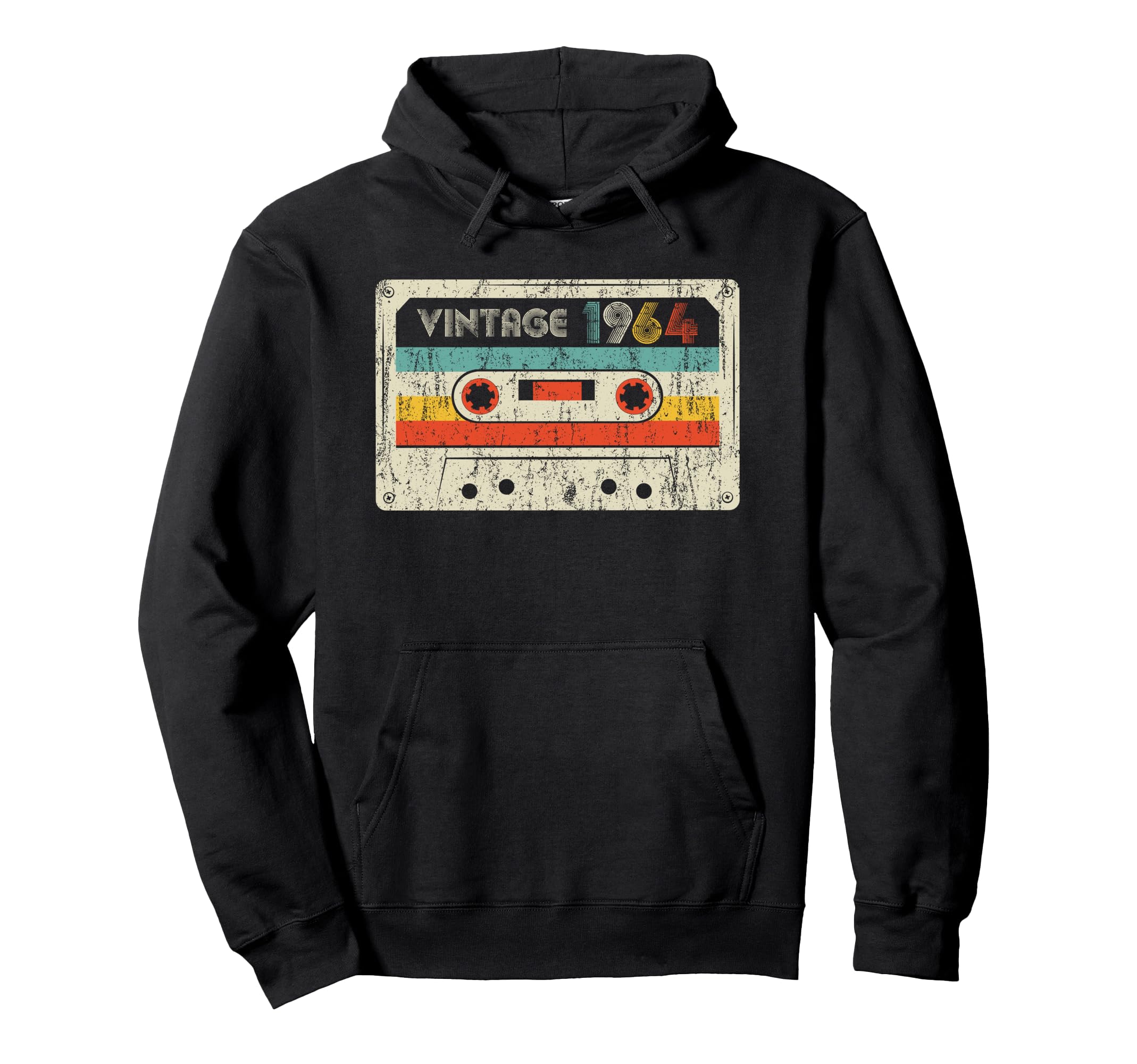 1964 Birthday 1964 Cassette Tape Hoodie - Unique Graphic Men Women - T-Shirt, Sweatshirt, Hoodie
