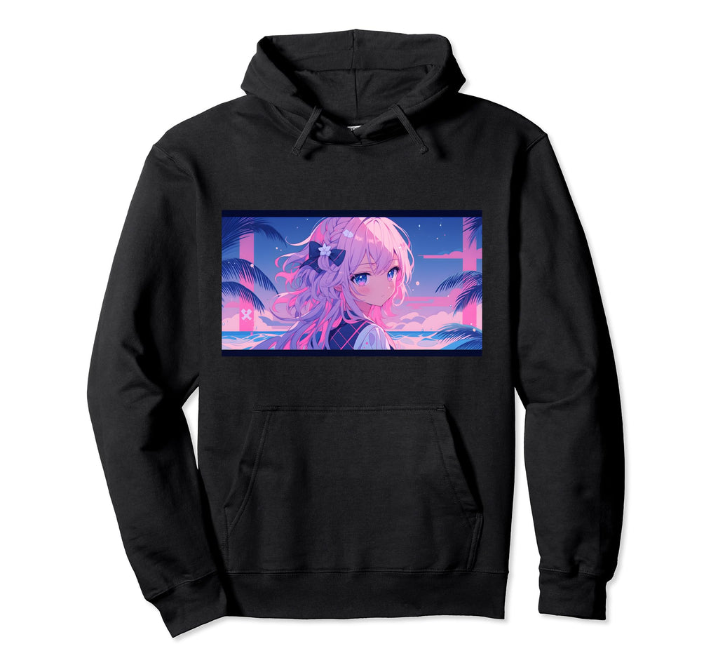 90S Anime Aesthetic Lofi Vaporwave Manga Hoodie - Unique Graphic Men Women - T-Shirt, Sweatshirt, Hoodie