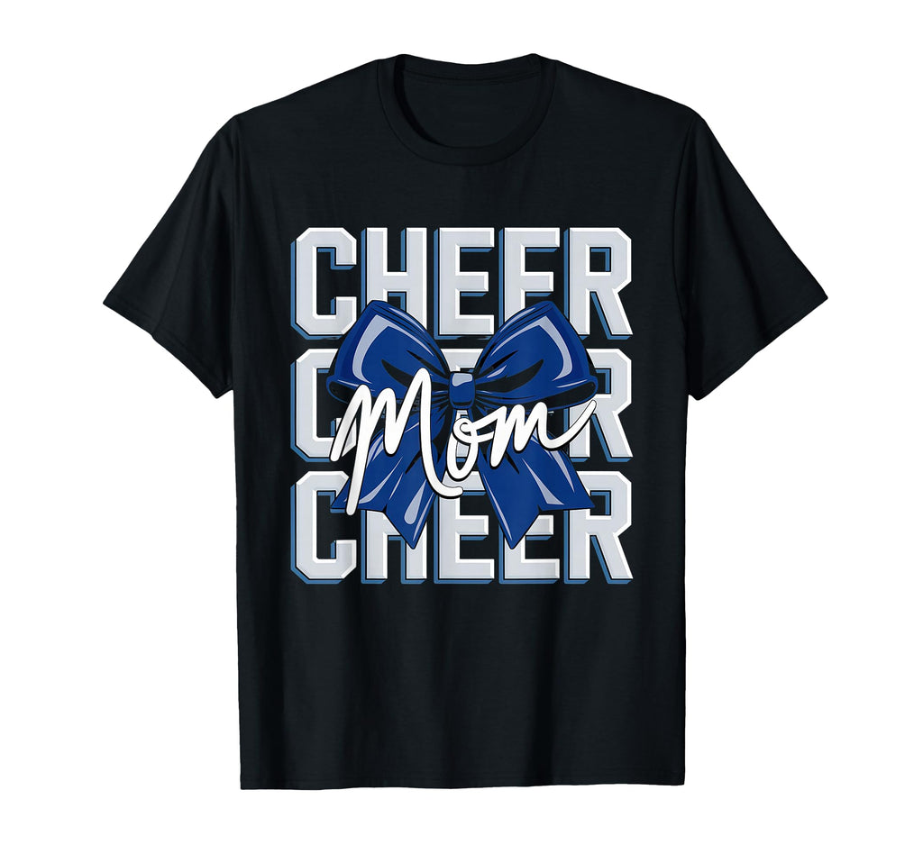 Cheer Mom Mother Bow Cheerleader T-Shirt - Minimalist Print for Adults - T-Shirt, Sweatshirt, Hoodie