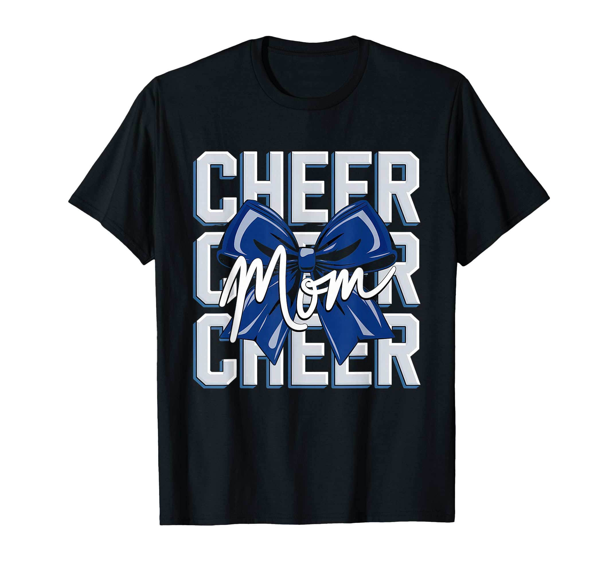Cheer Mom Mother Bow Cheerleader T-Shirt - Minimalist Print for Adults - T-Shirt, Sweatshirt, Hoodie