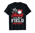 Family Matching Baseball My Heart Is Hoodie - Aesthetic Graphic Unisex - T-Shirt, Sweatshirt, Hoodie