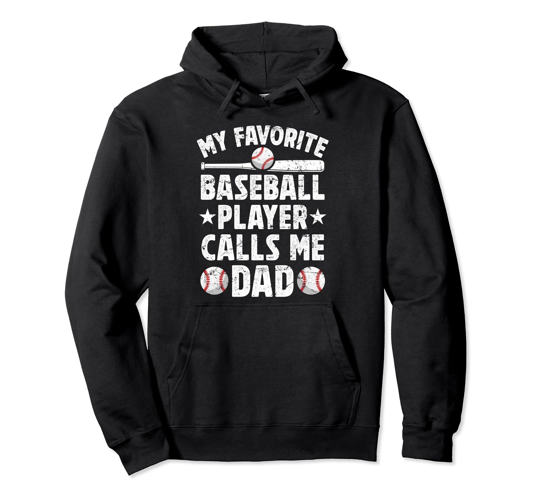 My Favorite Baseball Player Dad Hoodie - Minimalist Print for Adults - T-Shirt, Sweatshirt, Hoodie