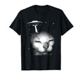 Y2K Alien Ufo Cat 90S Silly Cats Cat T-Shirt - Minimalist Print Men Women - T-Shirt, Sweatshirt, Hoodie