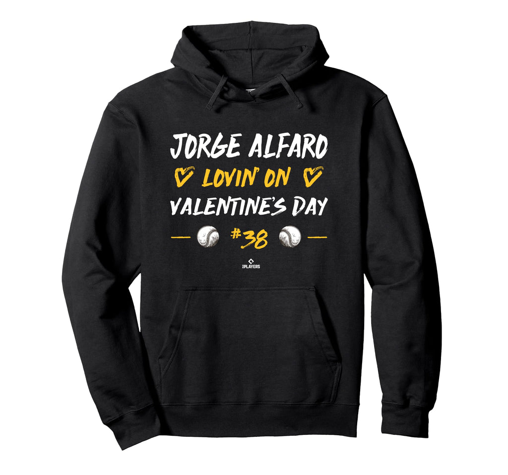 Jorge Alfaro Lovin Valentines Day San Hoodie - Minimalist Print Men Women - T-Shirt, Sweatshirt, Hoodie