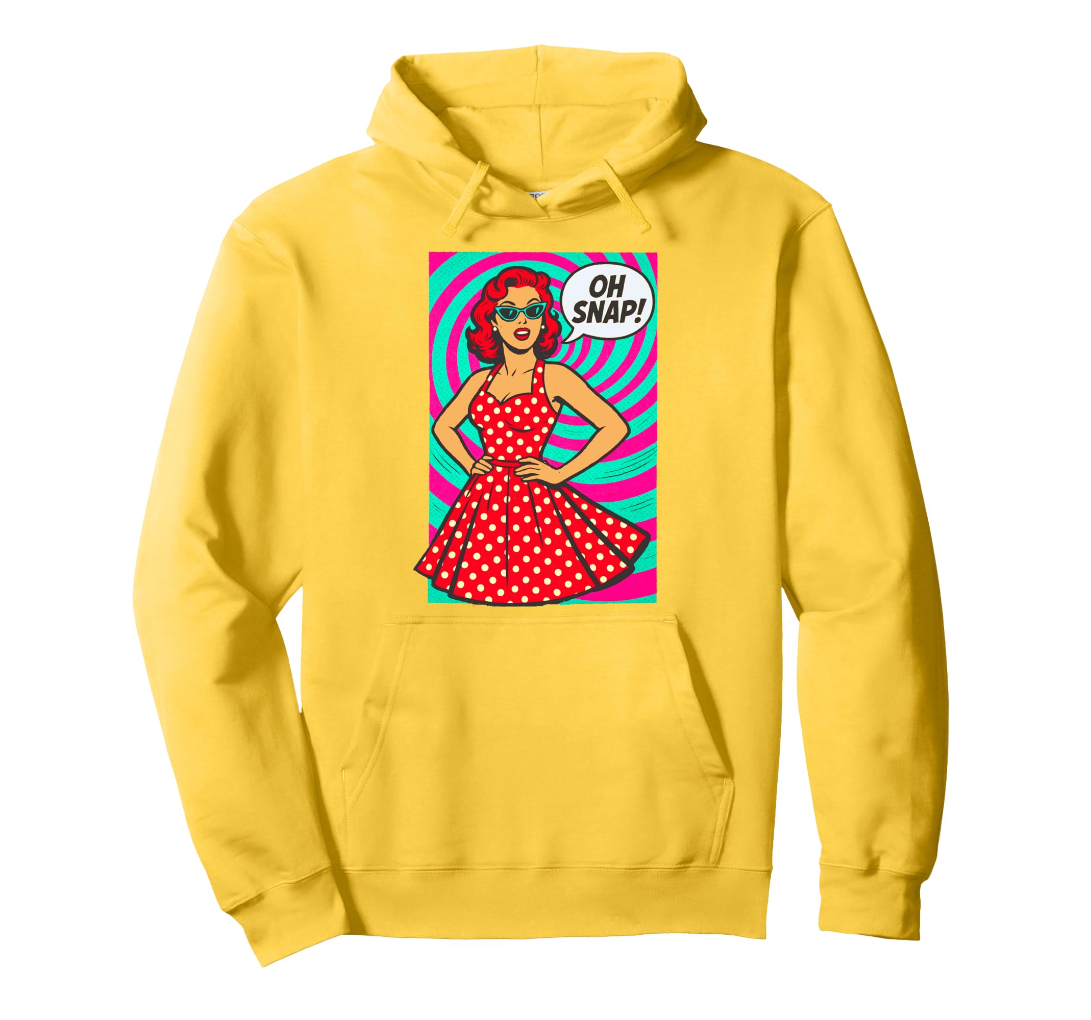 Pop Art Psychedelic 50S 60S Nostalgia Hoodie - Unique Graphic Men Women - T-Shirt, Sweatshirt, Hoodie