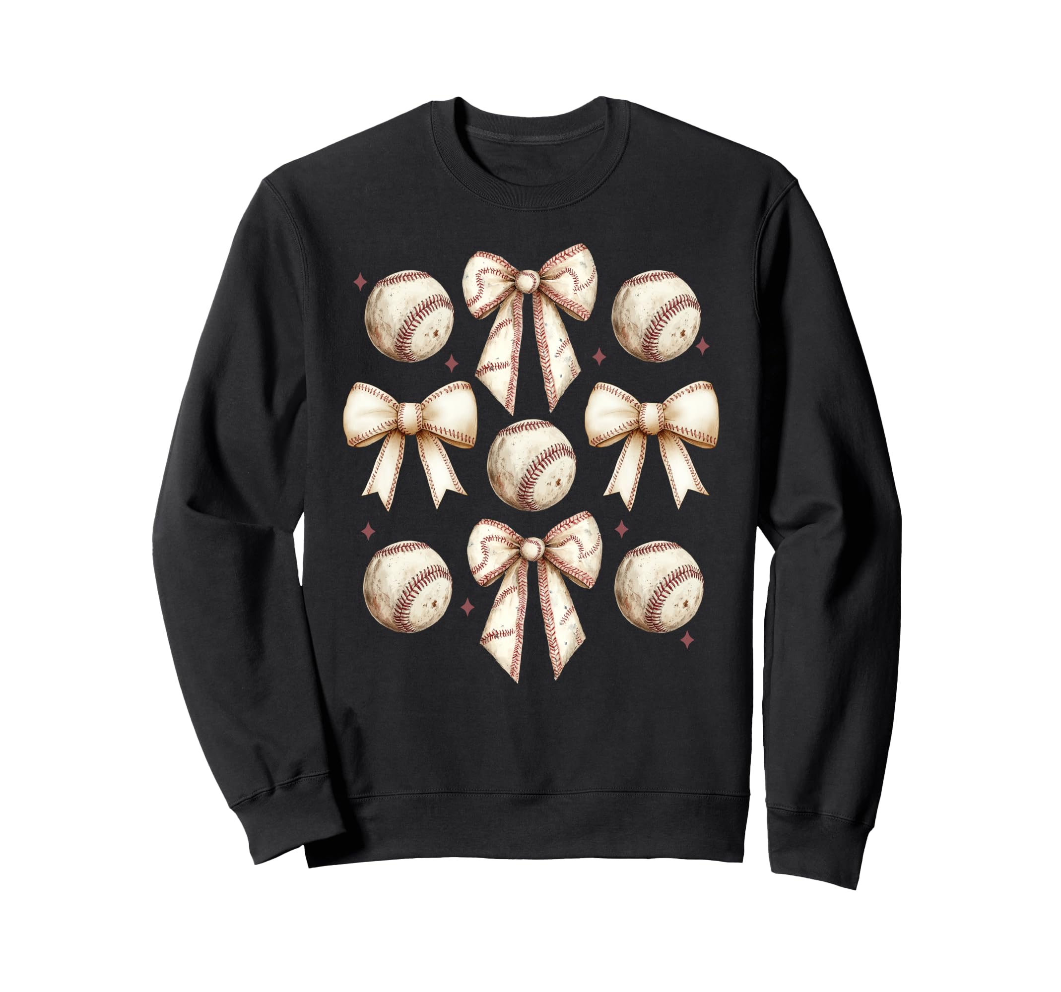 Baseball Mom Coquette Bow Baseball Sweatshirt - Trendy Graphic for Adults - T-Shirt, Sweatshirt, Hoodie