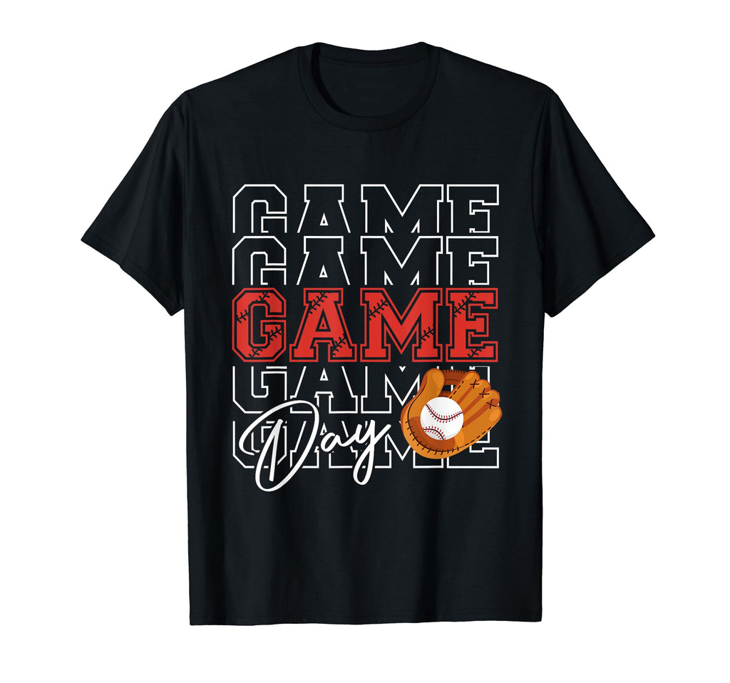 Game Day Vibes Baseball Mom Baseball Life T-Shirt - Graphic Print Men Women - T-Shirt, Sweatshirt, Hoodie
