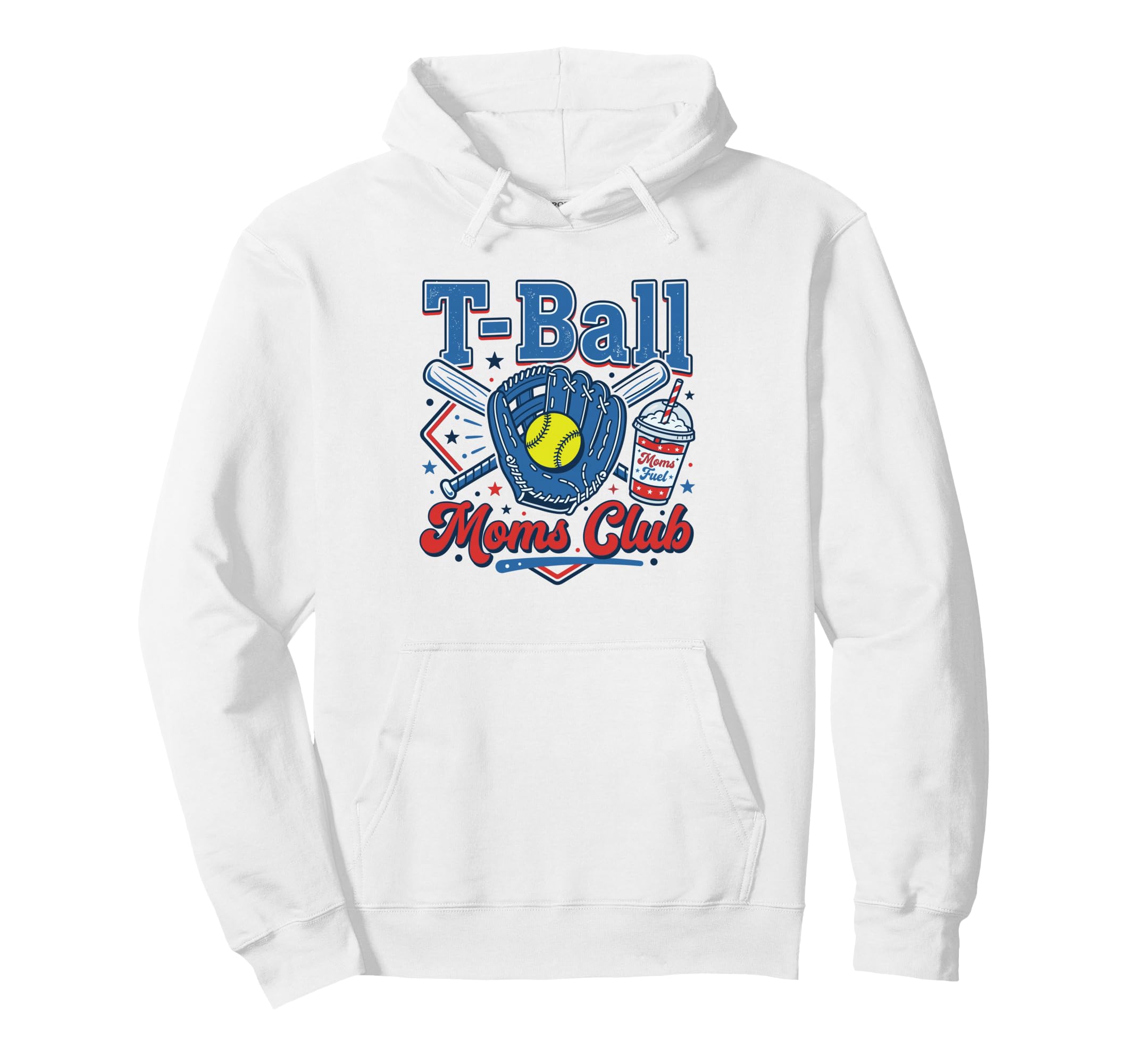 T Ball Moms Club Moms Fuel Hoodie - Fun Novelty Design for Adults - T-Shirt, Sweatshirt, Hoodie