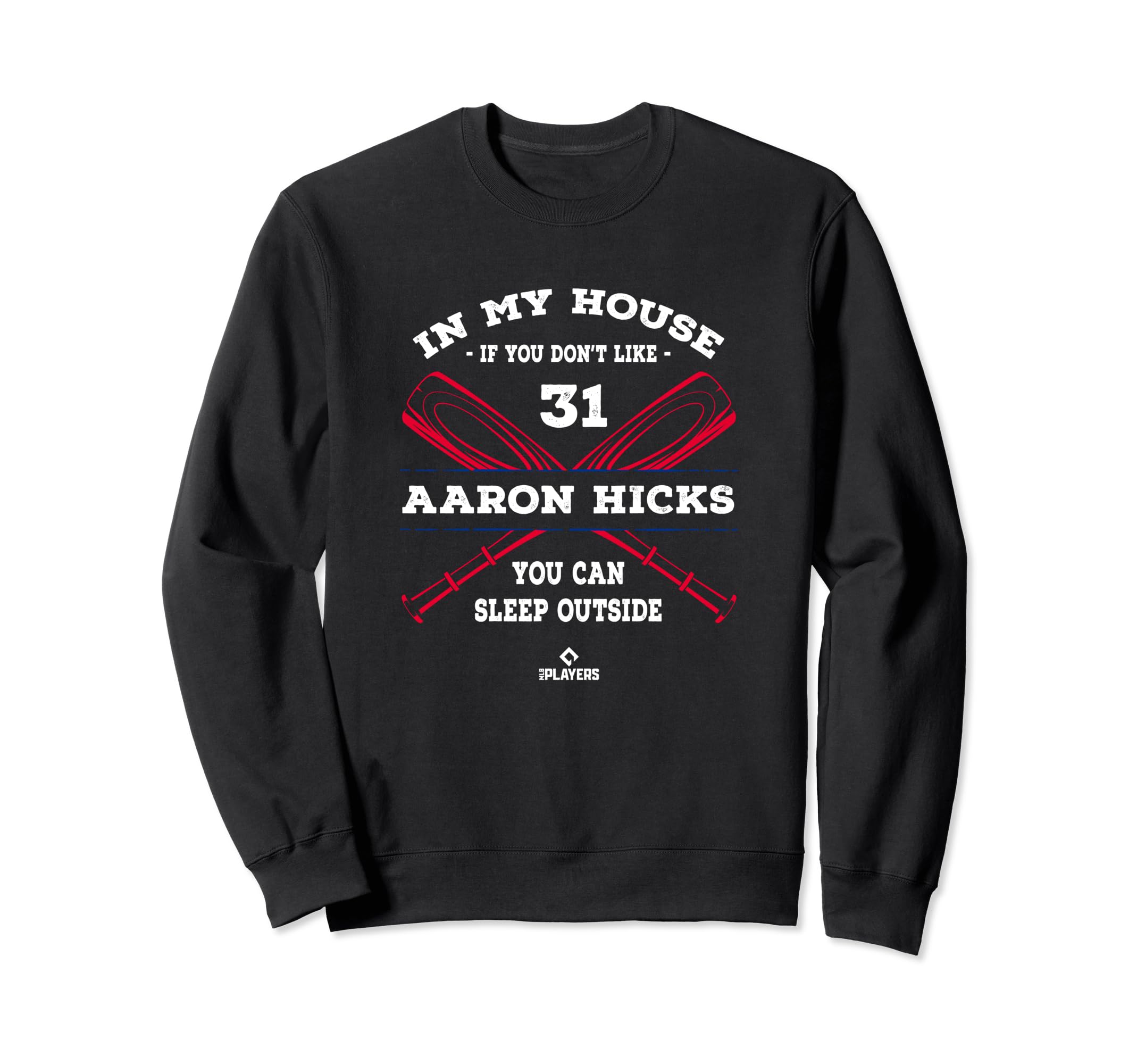 My House Aaron Hicks Baseball Sweatshirt - Minimalist Print Men Women - T-Shirt, Sweatshirt, Hoodie