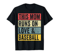This Mom Runs Love And Baseball T-Shirt - Casual Everyday Wear Unisex - T-Shirt, Sweatshirt, Hoodie