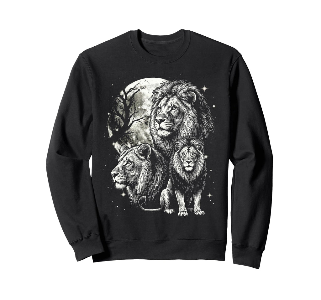 Lion 90S Aesthetic Y2K Lion Sweatshirt - Aesthetic Graphic Men Women - T-Shirt, Sweatshirt, Hoodie