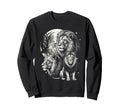 Lion 90S Aesthetic Y2K Lion Sweatshirt - Aesthetic Graphic Men Women - T-Shirt, Sweatshirt, Hoodie