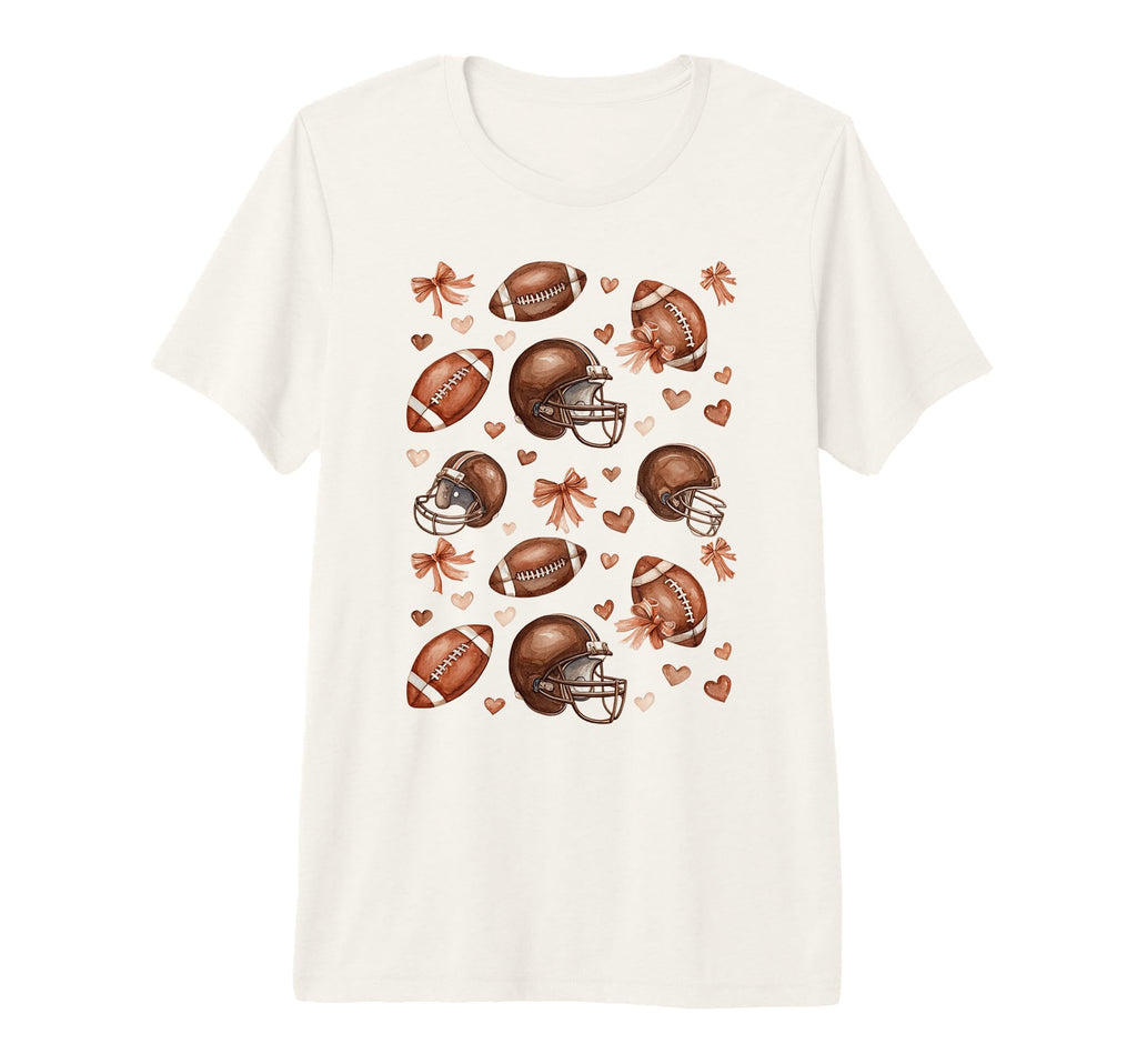 Coquette Football Football Mom Game T-Shirt - Novelty Apparel for Adults - T-Shirt, Sweatshirt, Hoodie