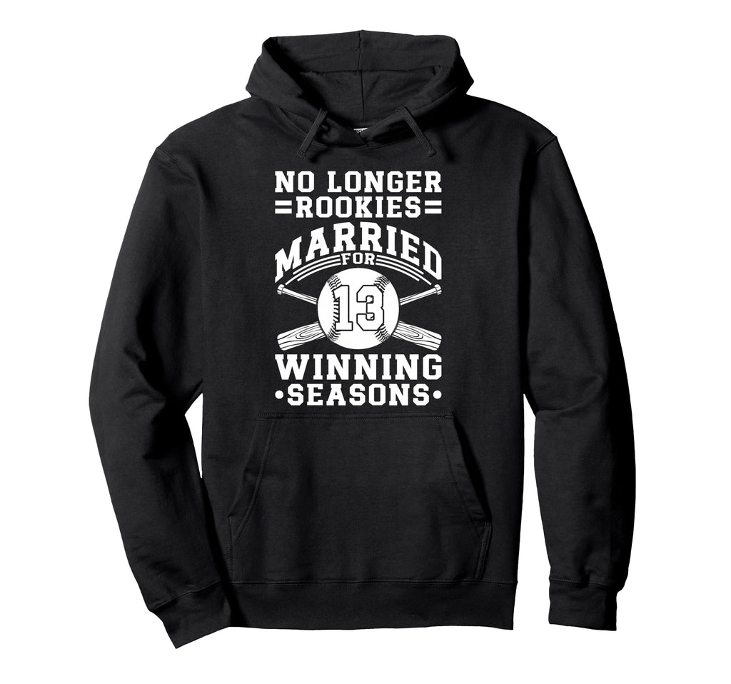 13Th Wedding Anniversary Baseball Hoodie - Trendy Graphic for Adults - T-Shirt, Sweatshirt, Hoodie
