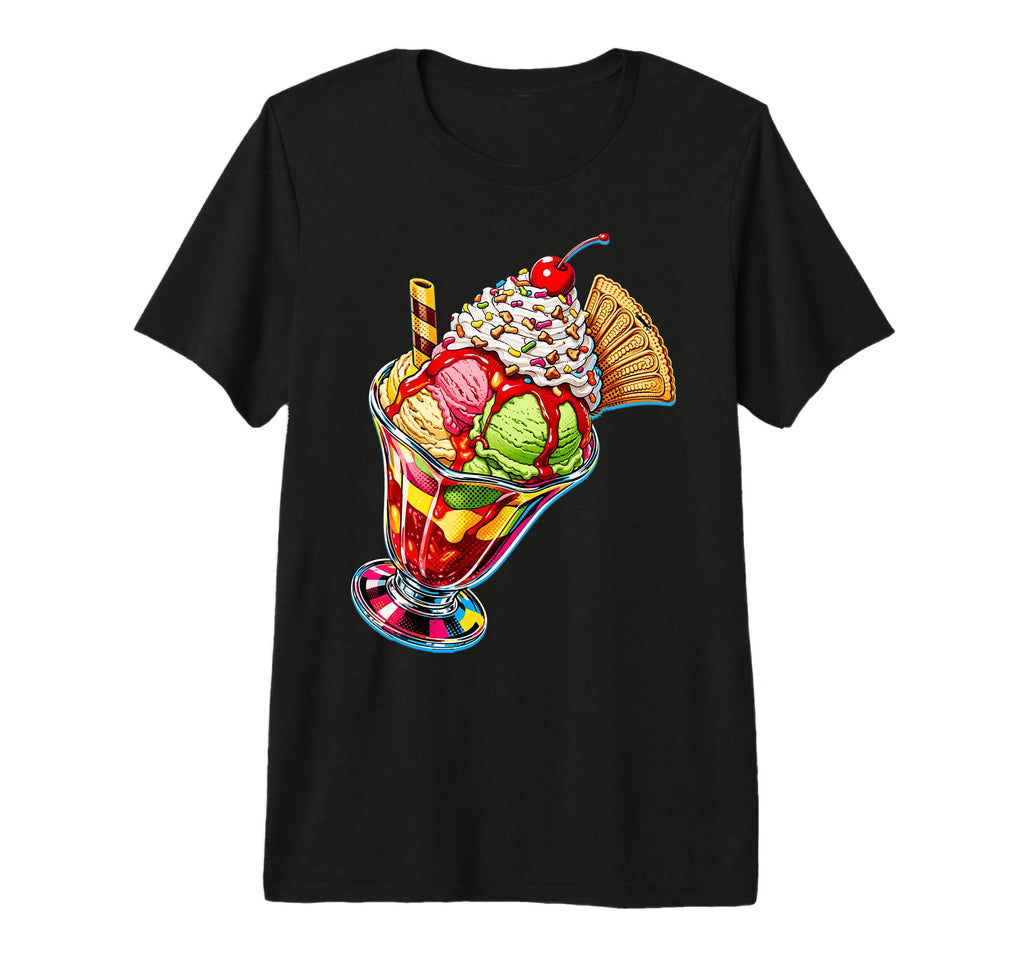 Pop Art S Malt Shop Dessert Tri Blend T-Shirt - Streetwear Style Unisex - T-Shirt, Sweatshirt, Hoodie