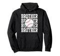 Baseball Brother Cracked Wall Family Hoodie - Graphic Print Unisex - T-Shirt, Sweatshirt, Hoodie