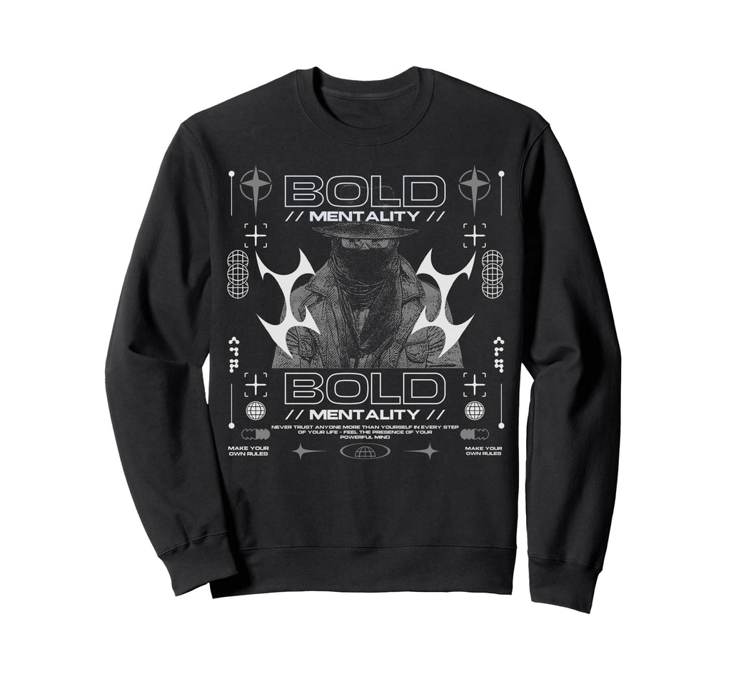 Y2K Mentality Bold Urban Sweatshirt - Casual Everyday Wear for Adults - T-Shirt, Sweatshirt, Hoodie