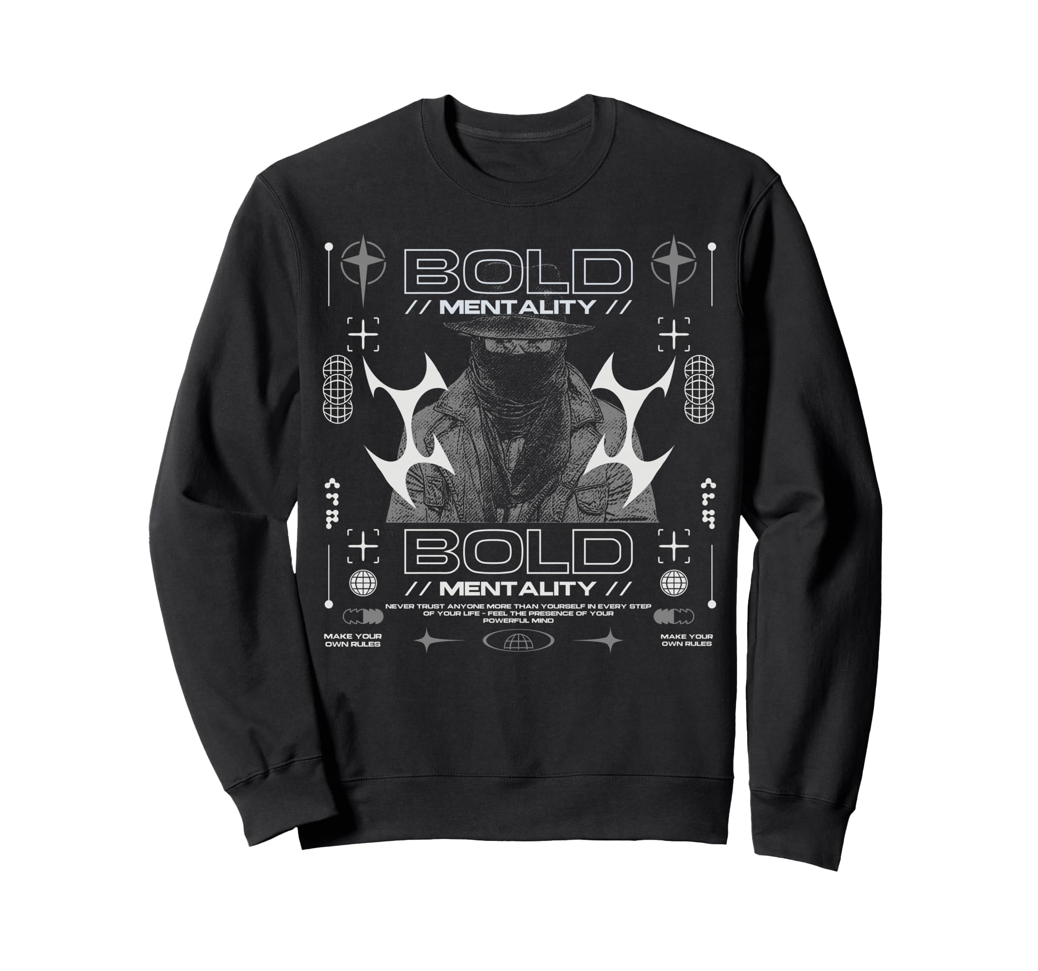 Y2K Mentality Bold Urban Sweatshirt - Casual Everyday Wear for Adults - T-Shirt, Sweatshirt, Hoodie