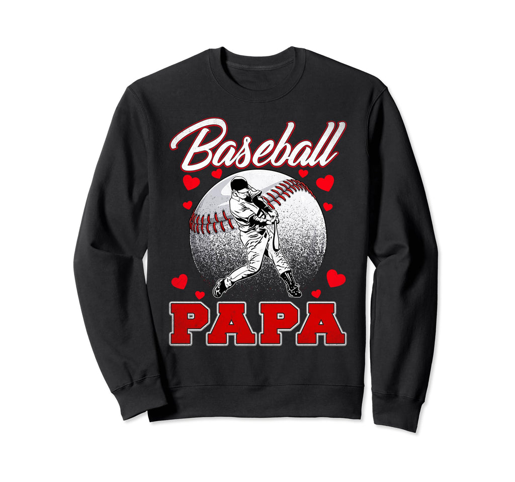 Baseball Papa Family Matching Sweatshirt - Aesthetic Graphic Men Women - T-Shirt, Sweatshirt, Hoodie