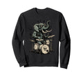 Elephant Drummer Rock Funny Band Sweatshirt - Streetwear Style for Adults - T-Shirt, Sweatshirt, Hoodie