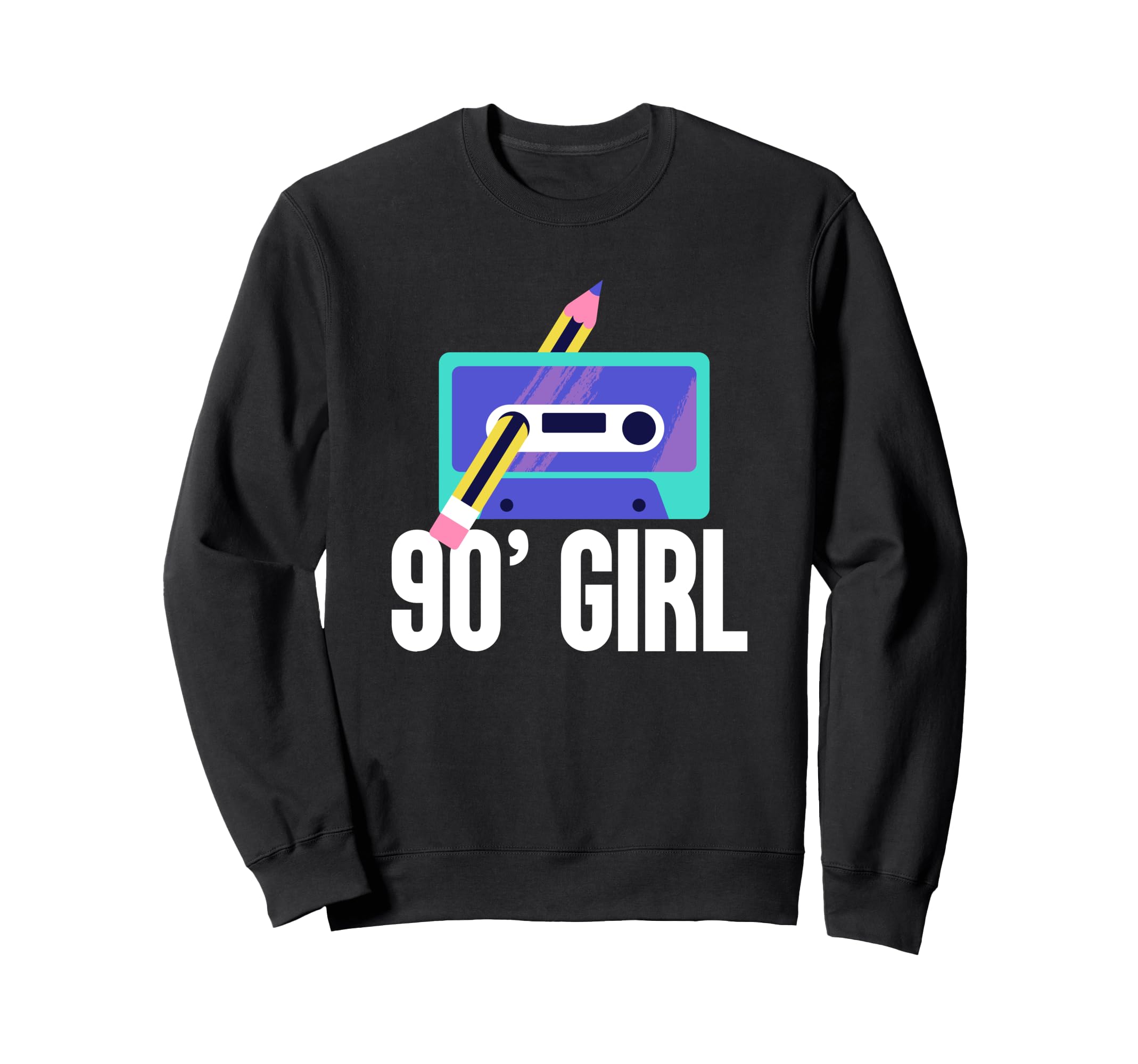 Nostalgia 90S Music Tape Pencil Vibes T-Shirt - Custom Art Print for Adults - T-Shirt, Sweatshirt, Hoodie