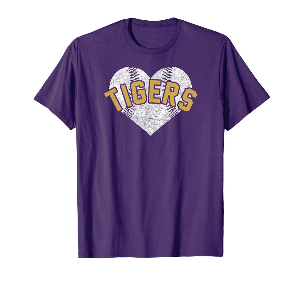 Tigers Baseball Softball High School T-Shirt - Casual Everyday Wear Unisex - T-Shirt, Sweatshirt, Hoodie