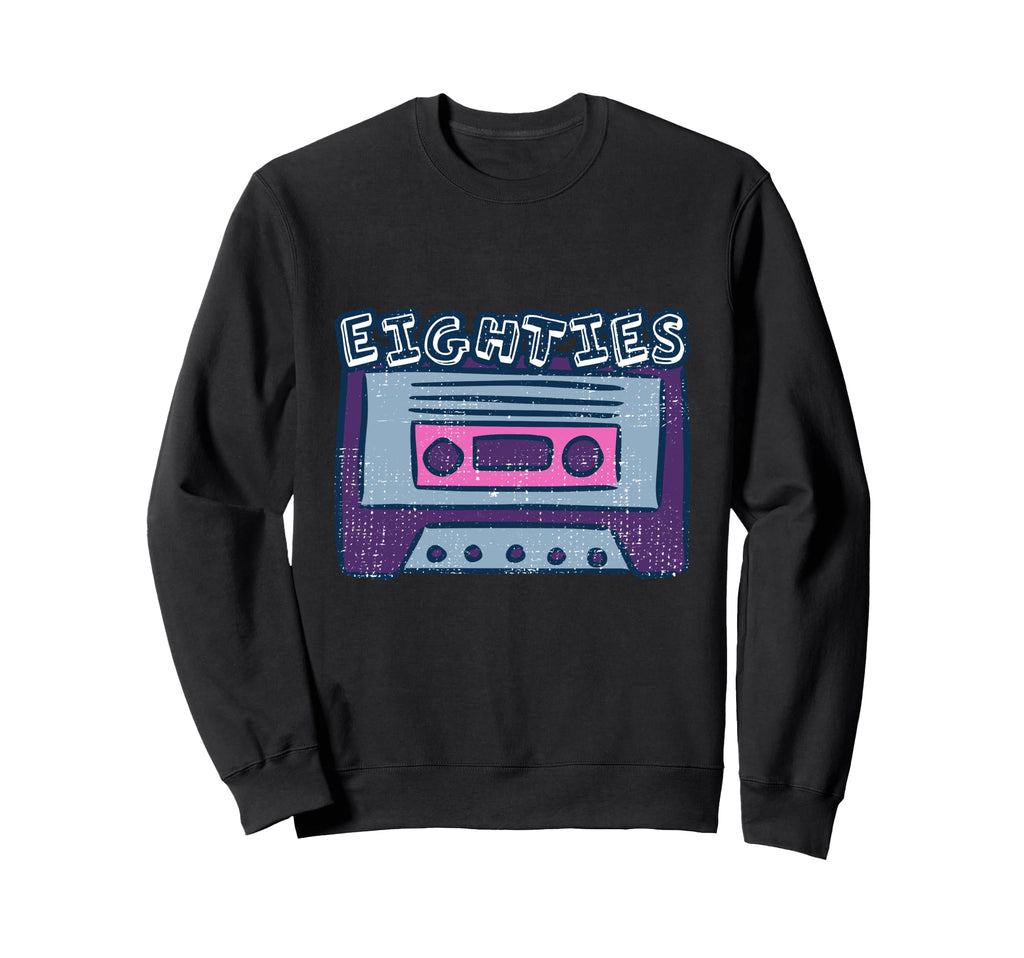 Eighties Cassette Tape Art Sweatshirt - Casual Everyday Wear Unisex - T-Shirt, Sweatshirt, Hoodie