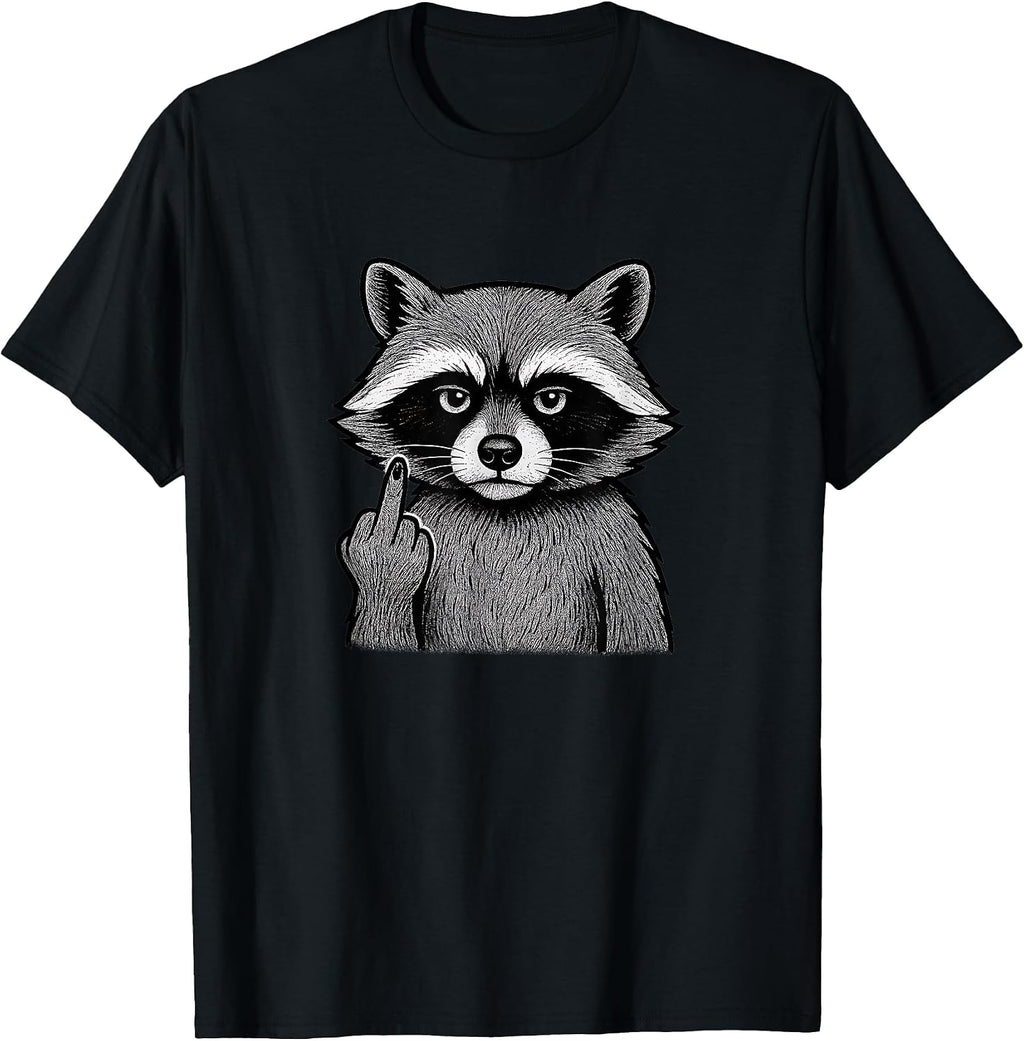 Frecher Waschbär Sarkasmus Humor - Adult & Kids T-Shirts, Sweatshirts & Hoodies apparel design preview 1