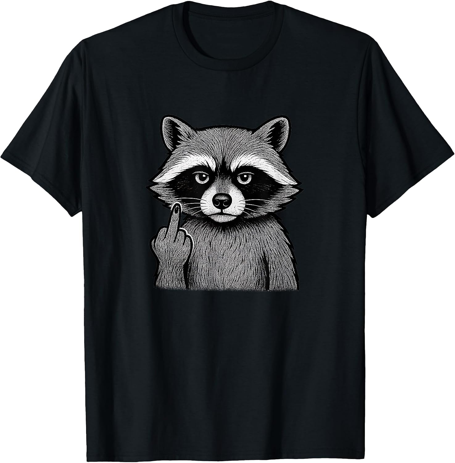 Frecher Waschbär Sarkasmus Humor - Adult & Kids T-Shirts, Sweatshirts & Hoodies apparel design preview 1