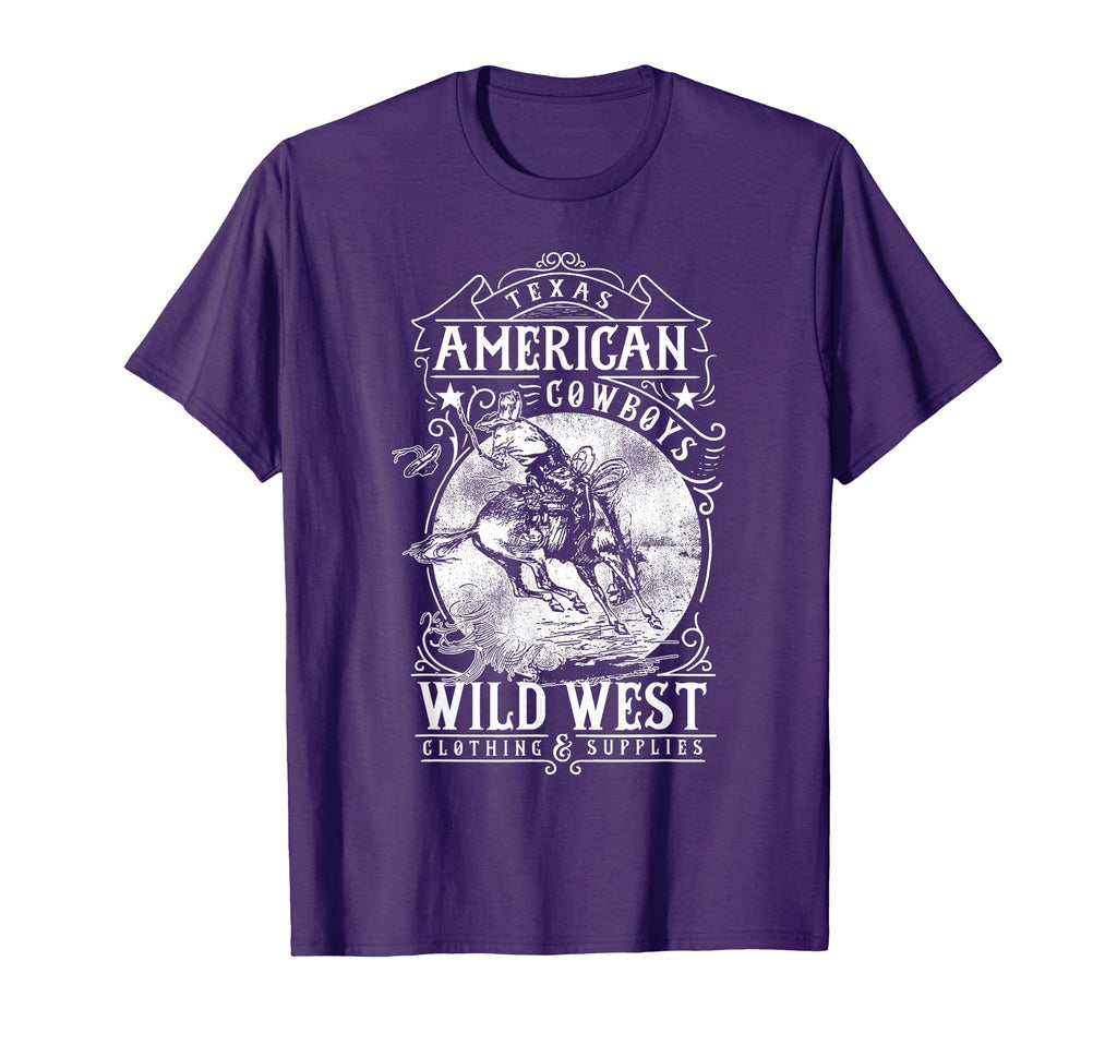Texas Cowboys American Wild West T-Shirt - Novelty Apparel Unisex - T-Shirt, Sweatshirt, Hoodie
