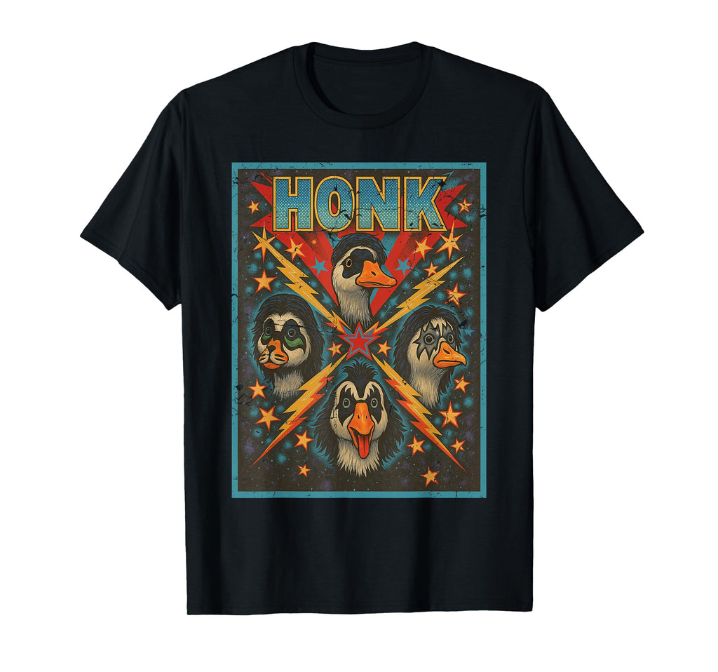 Goose Funny Rock And Roll Music Band T-Shirt - Minimalist Print for Adults - T-Shirt, Sweatshirt, Hoodie
