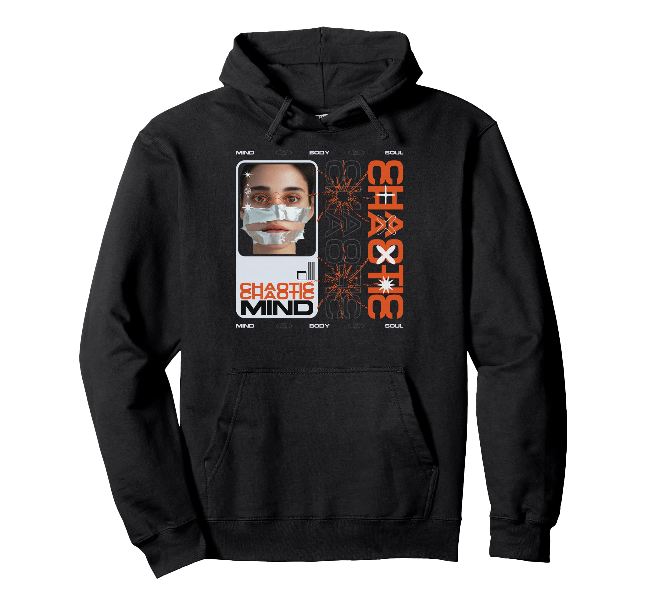 Y2K Chaotic Bold Urban Graffiti Aesthetic Hoodie - Minimalist Print Unisex - T-Shirt, Sweatshirt, Hoodie
